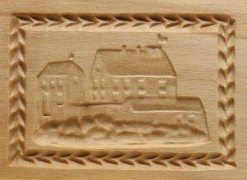 Bad Wurzach Leprosenhaus - Springerle Model aus Birnbaumholz