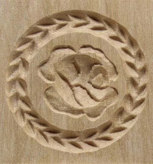 Rose - Springerle Model aus Birnbaumholz