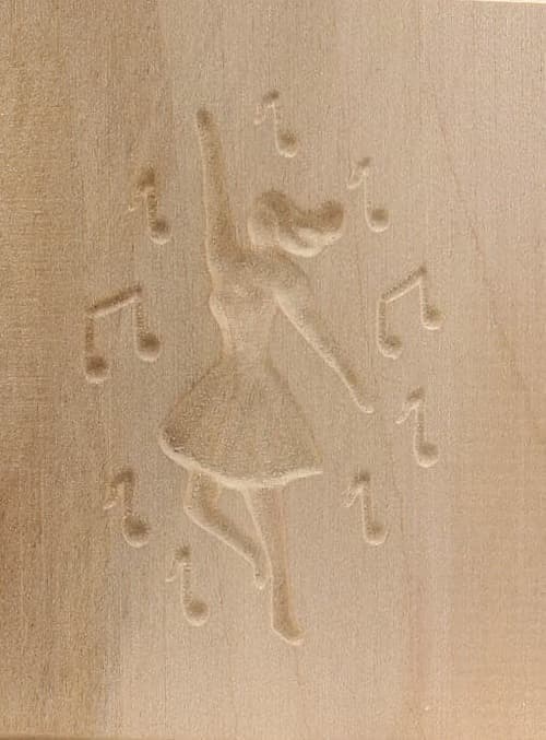 Ballerina - Springerle Model aus Birnbaumholz