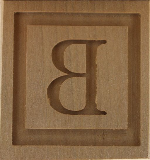 9051_4,5x4,5_Buchtabe B_Alphabet & Worte