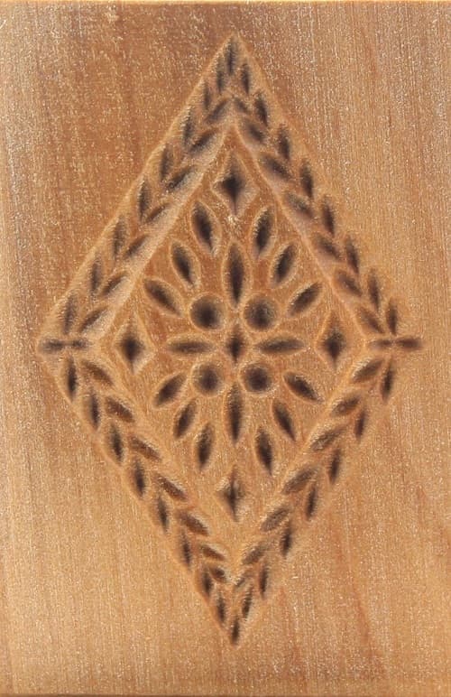 Ornament Raute - Springerle Model aus Birnbaumholz