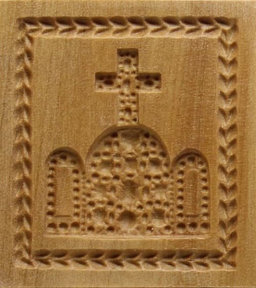 Waldburg Krone - Springerle Model aus Birnbaumholz
