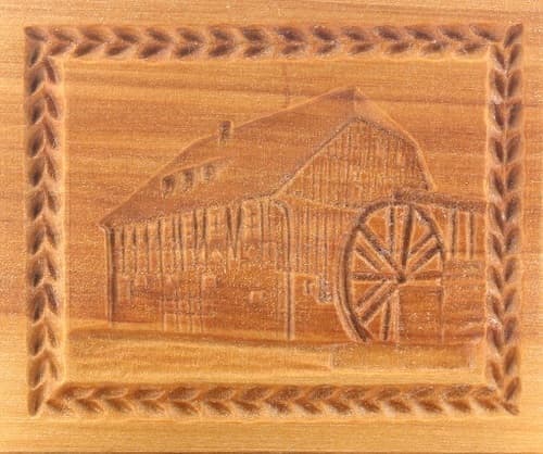 Meuschenmühle - Springerle Model aus Birnbaumholz Meuschenmühle - Springerle Model aus Birnbaumholz