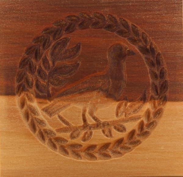 2123_5,5x5,5_Taube auf Ast_Tiere